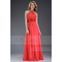 evening dress Cannes festival watermelon red necklace L525 - Ref L525 - 04