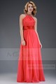 evening dress Cannes festival watermelon red necklace L525 - Ref L525 - 04