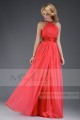 evening dress Cannes festival watermelon red necklace L525 - Ref L525 - 05