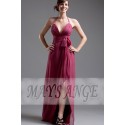 Long evening gown dress Wine in muslin - Ref L069 - 02