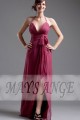 Long evening gown dress Wine in muslin - Ref L069 - 02