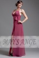 Long evening gown dress Wine in muslin - Ref L069 - 03