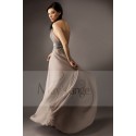 A-Line High Neck Long Chiffon Evening Dress - Ref L070 - 04