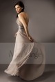 A-Line High Neck Long Chiffon Evening Dress - Ref L070 - 04