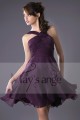 Purple Evening Cocktail Dress - Ref C080 - 04