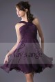 Purple Evening Cocktail Dress - Ref C080 - 042