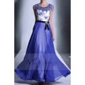 robe longue du soir Gemstone Bleu - Ref L655 - 02