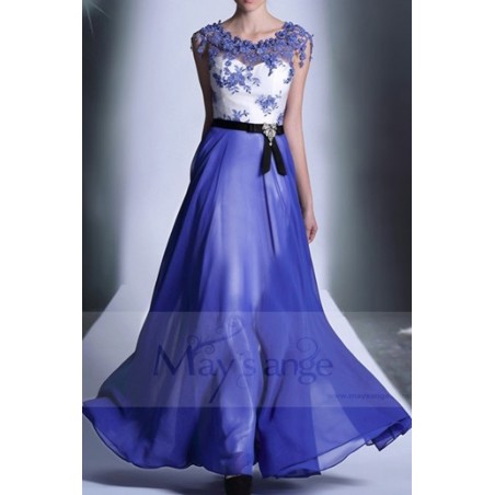 robe longue du soir Gemstone Bleu