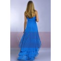 Blue Asymetrical Cocktail Dress - Ref C083 - 03