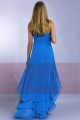 Blue Asymetrical Cocktail Dress - Ref C083 - 03
