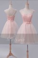 Robe de cocktail  C660  Une touche de rose - Ref C660 - 02