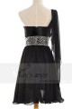 Short Black Chiffon and Sequins Dress C661 - Ref C661 - 03