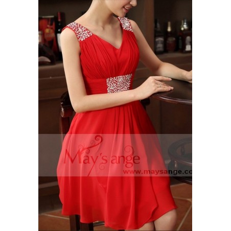 Cheap Red Fire evening dress C662