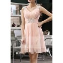 Pink Short Cocktail dress C663 - Ref C663 - 02