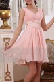 Robe de cocktail - Une touche de rose - Ref C666 - 02