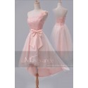 Robe de cocktail Une touche de rose - Ref C667 - 02