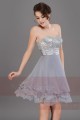 Short dress silver gray C659 Linda - Ref C659 - 02