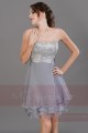 Short dress silver gray C659 Linda - Ref C659 - 04