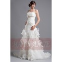 Affordable wedding dresses Jada with bustier and long train - Ref M017 - 02
