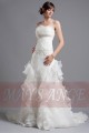 Affordable wedding dresses Jada with bustier and long train - Ref M017 - 02