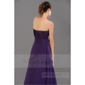 Promotion Robe Orient Violet longue de soirée avec bustier en satin - Ref L116 Promo - 04