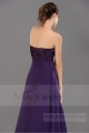 Promotion Robe Orient Violet longue de soirée avec bustier en satin - Ref L116 Promo - 04