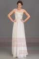 Promotion robe Blanche Fluidité robe de soirée - Ref L015 Promo - 03