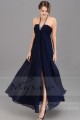 Robe soirée longue bleu marine Intense - Ref L043 - 05