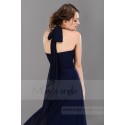 Long and asymetric prom evening dress Intense chocolate - Ref L043 - 02
