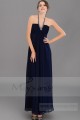 Long and asymetric prom evening dress Intense chocolate - Ref L043 - 04
