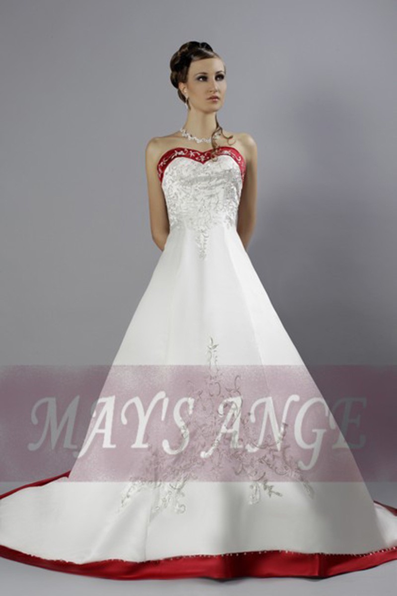 Online wedding dresses Fairy Tale red and white - Ref M020 - 01