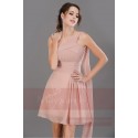 Pink asymmetrical cocktail dress C690 - Ref C690 - 02