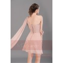 Pink asymmetrical cocktail dress C690 - Ref C690 - 03