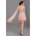 Pink asymmetrical cocktail dress C690 - Ref C690 - 05