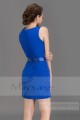 Chiffon Short Royal Blue Homecoming Dress - Ref C076 - 04