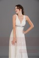 Robe de soirée Fluide Eternel de bal blanche en mousseline - Ref L084 - 05