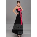 Promotion robe Coucou longue colorée noir et rose - Ref L162 Promo - 02