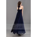 Robe soirée longue bleu marine Intense - Ref L043 - 06