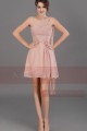 Pink asymmetrical cocktail dress C690 - Ref C690 - 06