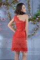 Short Red Fire Dress with Lace C714 - Ref C714 - 03