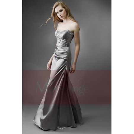 robe classe pour soirée chic feuille d'argent