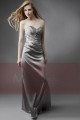 Evening dress Silver leaf bustier - Ref L080 - 04