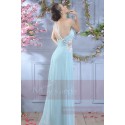 jasmin et ses feuilles robe longue bleu ciel maysange - Ref L673 - 05