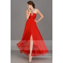 Miss lisa robe longue rouge feu - Ref L674 - 03