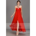 Miss lisa robe longue rouge feu - Ref L674 - 05