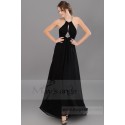 new york robe longue noir dos nu maysange - Ref L677 - 02