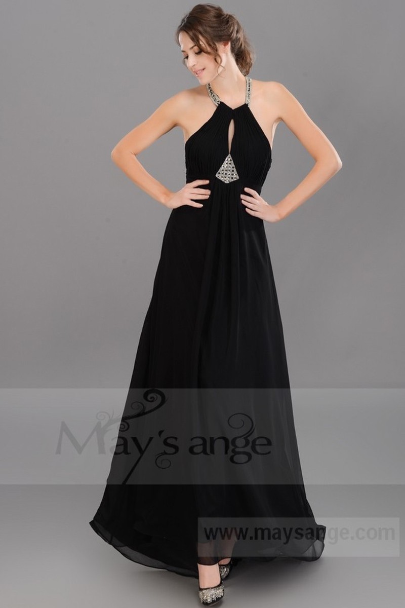 Robe De Soirée Noire Élégante - Taille 36 / XS - Pour Mariage, Réveillon, Fête - Occasion Très Bon État