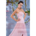 Robe Bustier Longue Rose Pour Cocktail - Ref C693 - 04