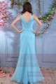 robe longue bleu de Rio double decollete V maysange - Ref L681 - 04