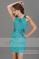 Turquoise Green Short Homecoming Party Dress - Ref C696 - 04